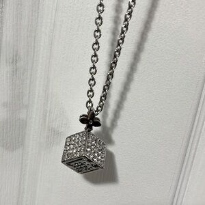 Sparkly, rhinestone Disco ball necklace